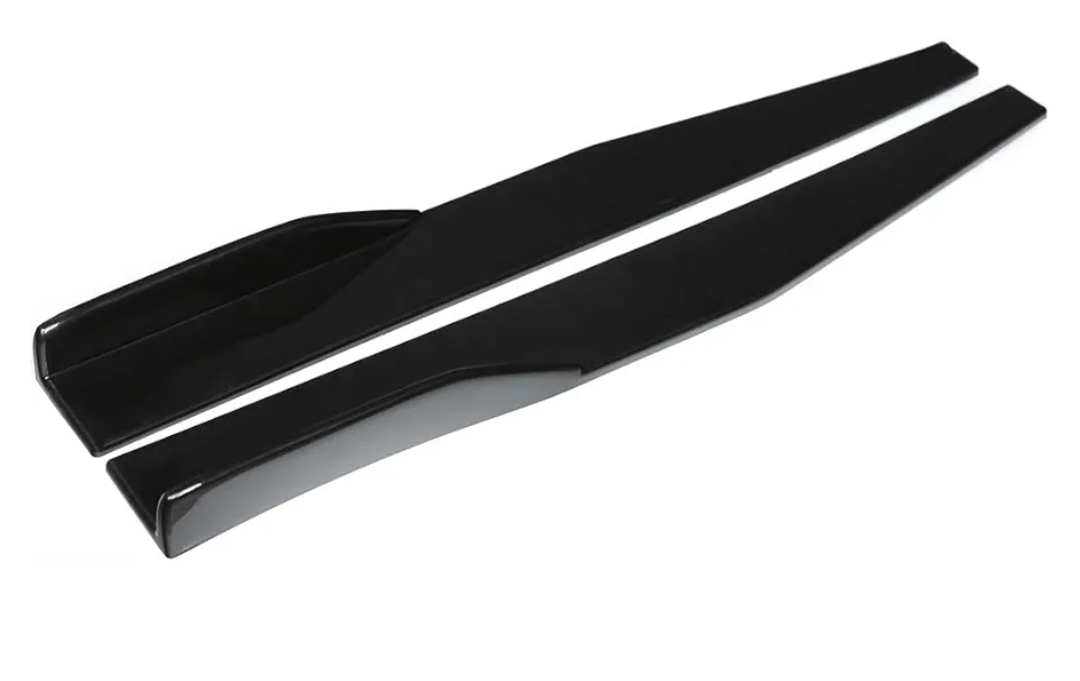 Car Body Spoiler, 1 Pair of Universal Car Modified Rear Bumper Canard Diffuser Spoiler Lip Splitter Fins (Black)