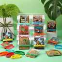 Ecally 36 Pcs VBS 2026 Silicone Wristbands with Rainforest Falls Animal Cards Christian Rubber Bracelets Set Religious Party Gifts Bulk for Christian Missionaries Sunday School Church Group Supplies