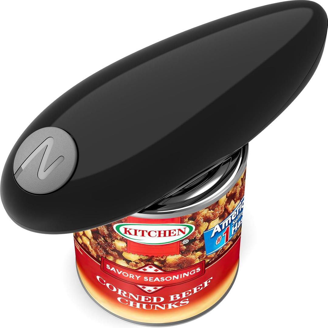 Electric Can Opener, One Touch Switch Automatic Can Opener Smooth Edge for Almost Size Cans, Best Kitchen Gadgets Food-Safe Electric Can Openers for Seniors with Arthritis