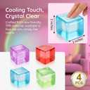 Bingcute 4 Pack Stress Cube Fidget Squishy Slow Rising Squeeze Sensory Stress Balls for Adults Kids Teens Boys Girls Anxiety Relief Birthday Gifts Party Favors