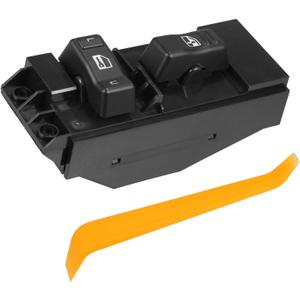 Passenger Power Window Door Lock Switch Fit for Chevy Silverado 1500 2500 2000-2002 No.15045084 - Pack of 1 Black Durable Material