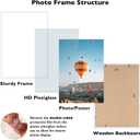 JCJMY 16x24 Picture Frame Set of 3 White for Poster Photo Picture and 40x60 cm Canvas, Horizontal and Vertical Formats for Wall Hanging, 16 x 24 Wall Gallery Poster Photo Frame,3 Pack, White