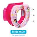 Disney Princess "Loving Life" Soft Potty Seat and Potty Training Seat - Soft Cushion, Baby Potty Training, Safe, Easy to Clean