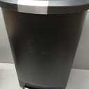 simplehuman 40 Liter / 10.6 Gallon Slim Kitchen Step Trash Can With Secure Slide Lock, Grey Plastic (Gray)