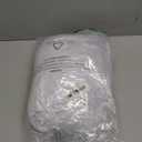 Cocktail Table Covers - 2 Pack 24"x 43" White Cocktail Table Tablecloth with Natural Wavy Round Skirt for Bar Wedding Party Banquet