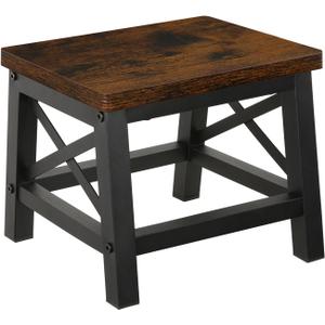 YINMIT Wooden Step Stool for Adults and Kids, Step Stool for High Bed with Non-Slip Feet, Using for Bedroom, Living Room and Kitchen, Hold Up to 500 lbs