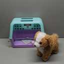 Little Live Pets Ouchies Hazel The Poodle Plush, 50+ Sounds, Limping to Walking Puppy Toy & Carrier, Interactive Toy Dog for Kids 5+, Poodle