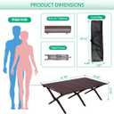 47" Camping Table Foldable, Aluminum Roll up Low Picnic Table, 47.24"x23.6 2"x17.91"