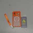 for iPhone 17 Pro Waterproof Case Magnetic, Built in Camera Control [Screen Protector] [Lanyard], Fit for Magsafe Heavy Duty Military Rugged Full Body IP68 Phone Case, 6.3" Frosted Orange