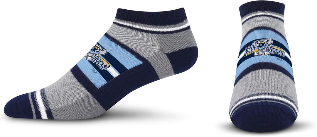 For Bare Feet Unisex Kid's MiLB Streak No Show Sock (Team)