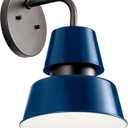 Kichler 59002CBL Lozano Outdoor Wall Sconce, 1-Light 150 Watts, Catalina Blue