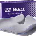 ZZ-WELL Seat Cushions for Office Chairs - Patented Extra Large Seat Cushion 21.2" W x 16.5" L - Memory Foam Seat Cushion for Tailbone Pain Relief, Sitting Pressure Relief (Light Grey)