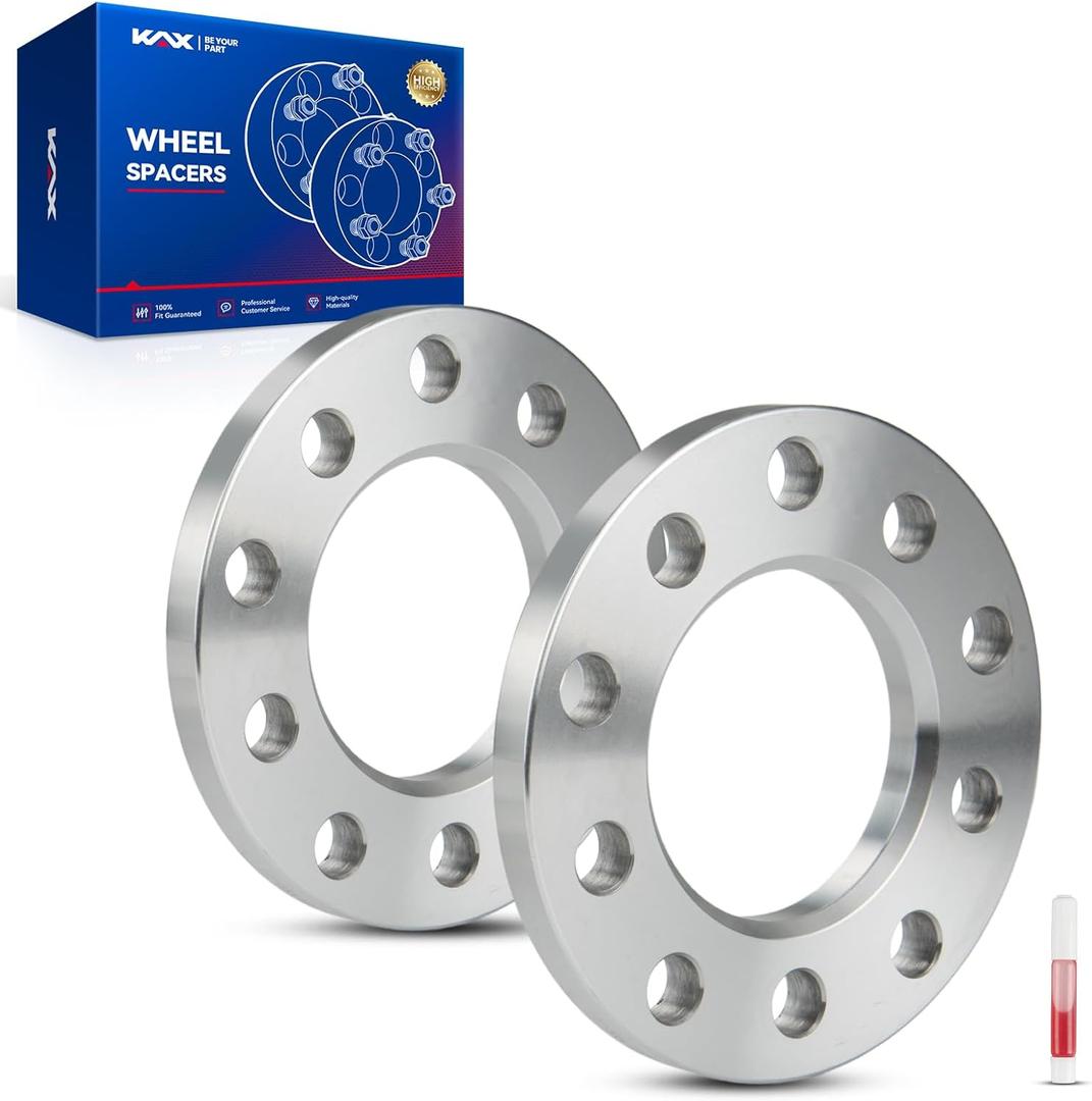 KAX 5x4.5 or 5x4.75 Wheel Spacers, Forged 1/2" Spacers with Hub Bore 78.1mm,2Pcs fit for 2017-2020 G80, 2017-2019 G90,Silver,Not Hubcentric