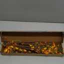 J'FLORU Fall Flower Decorations 12 Pack Autumn Floral Picks Artificial Forsythia Flowers with Orange Daisies for Floral Arrangements Harvest Festival Thanksgiving Day Decor (Yellow)