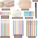 Bible Study Supplies, Bible Journaling Kit with No Bleed Bibles Highlighters, Pens, Storage Bag, Sticky Notes, Tabs, Ideal Christian Bible Gifts for Women, Accessories Kits for Bible Study Group