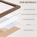 Venusmiles 11x14 Picture Frame Natural Solid Walnut Photo Frames with 8x10 Removable Mat Wall Hanging Large Handcrafted Frame with HD Plexiglass Wall and Tabletop Display Large Poster Frame