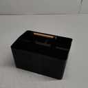 Shower Caddy Portable and Cleaning Caddy Organizer for Bathroom, Kitchen, Toiletries Storage ，Caddy organizer with handle, Rust-Resistant, Durable Material (Black, 9.36" L×7.73" W×7.24" H)