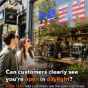 Bright LED Open Sign for Business With Remote Control And Timer, 55" X 17"