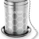 House Again Tea Infusers, Extra Fine Mesh Tea Strainers for Loose Tea, Updated Slim Threaded Lid & 304 Stainless Steel, Filter Bags Diffusers, Loose Leaf Tea Steeper for Brew Tea Spices & Seasonings (Small, Hexagon)