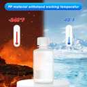 4oz/125ml Plastic Sample Bottles with caps, Wide Mouth Reagent Bottle with Lids Leak Proof Containers Water Sample Bottles for Laboratories, Travel(5Pcs)