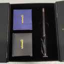 WEMATE Fountain Pen Set, Fine Nib with 20PCS 2.6MM Ink Cartridges(10 Black&10 Blue),1 Ink Converter, Nice Luxury pen for Men, Women, Cool Wooden Fountain Pen for Writing, Journaling, Calligraphy