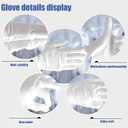 24 Pairs White Cotton Gloves for Dry Hands Eczema with 8 Laundry Bags, Soft Unisex Moisturizing Gloves for Sleeping Overnight, Breathable Work Glove Liners for Coin Jewelry Inspection, Art Handling