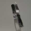 Angled Icing Spatula, Stainless Steel Offset Spatula, Cake Spatula Set of 2 Black 6, 8 inch Blade