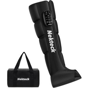 Nekteck Cordless Leg Compression Massager, Rechargeable Massage Tools for Circulation and Pain Relief, Portable Full Leg Boots, Gifts for Mom Dad Men Women, Single Unit, Middle (1-Pack)
