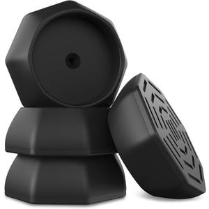 ICERO Baby Gate Wall Protector - Protect Walls & Doorways from Pet & Dog Gates - Pressure Mounted Gates Work on Stairs - Gates Wall Cups - 8 Pack - Black