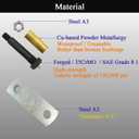 Heavy Duty Shackle Upgrade Kit Trailer Shackle Kit 3.125" Shackles Tandem Axle Replaces UO12-021