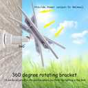 Ring Camera Solar Panel. Compatible with Ring Spotlight Cam Plus/ProStick Up Cam/Pro,&Other USB-C/DC3.5 Plug Camera Battery6V4W Fast Charger2PCS