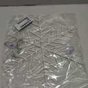 Christmas Snowflake Window Lights Decorations, 14" 63 LED 8 Lighting Modes Cool White Snowflake Light with Remote Control Timer, USB Powered Christmas Silhouette Window Lights for Home Xmas Decor