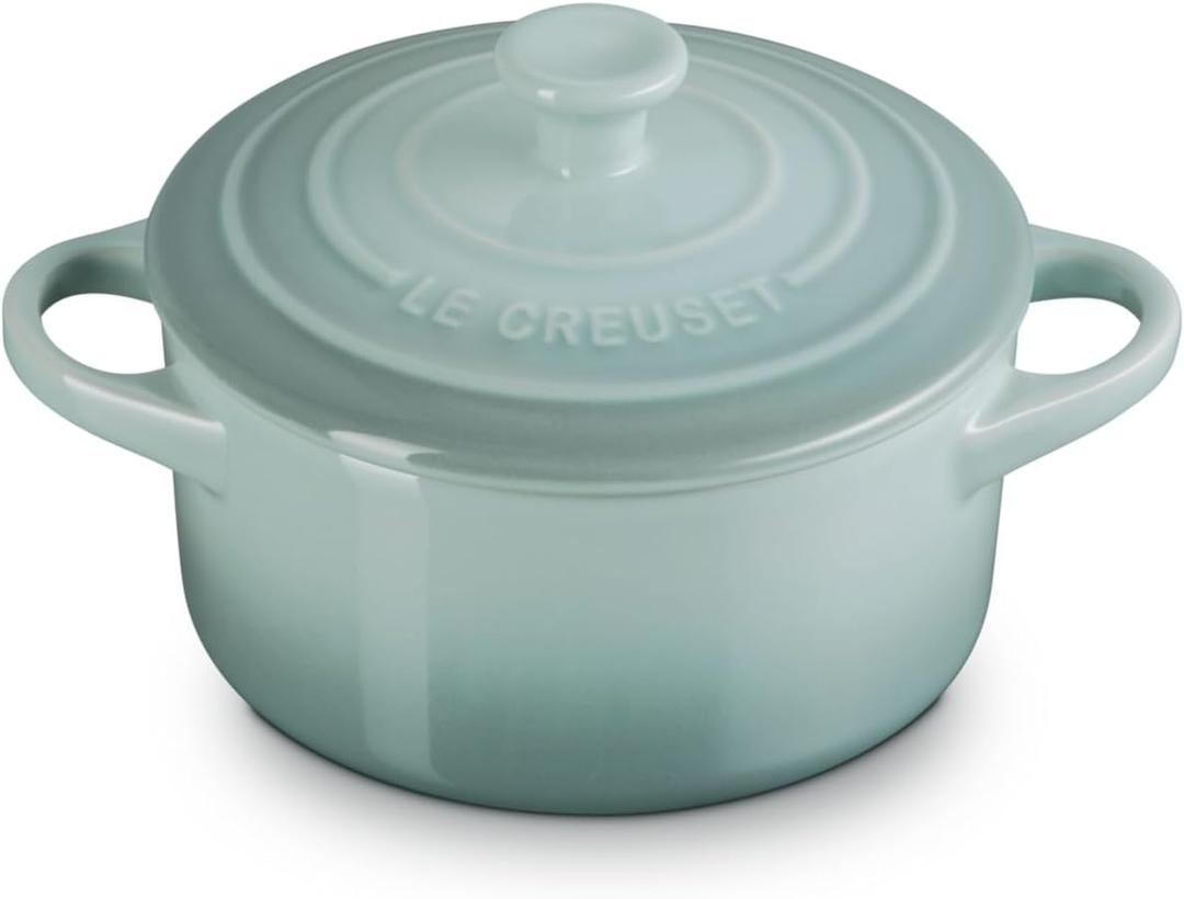 Le Creuset Stoneware Mini Round Cocotte, 24 oz., Sea Salt