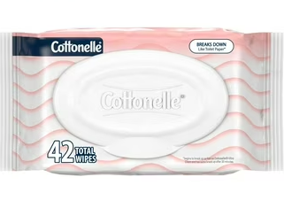 Cottonelle Fragrance Free Flushable Wet Wipes, Adult Wet Wipes, 16 Flip-Top Packs, 42 Wipes Per Pack