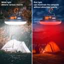 10000mAh Rechargeable 3000LM Tent Light Camping Light, 6500K 24Hours Long Play Time , Outdoor Night Market Light Night Fishing Light Emergency Lights for Hurricane Tsunami disasters (Red)