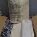 Yecaye Under Bed Storage with Wheels, 4 Pack Under Bed Storage Containers with Adjustable Dividers & Clear Window, Rolling Underbed Organizer Bins Drawers for Clothes, Shoes, Blankets, Beige