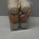 Yunlly 12 Pcs Neutral Textured Christmas Ball Ornaments Rustic Earth Toned Xmas Ornaments Antique Farmhouse Modern Christmas Decor for Tree Home Decor(Brown,Ivory,4 Inch,Rustic)