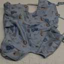 Vicloon Coverall Baby Feeding Bib, Weaning Bib Attaches to Highchair and Table, Long Sleeves Bib with Waterproof, Comfortable,Machine Washable, Baby Bib For 6 Month to 3 Years Old (Blue)