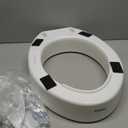 Carex Toilet Seat Riser, Elongated Raised Toilet Seat Adds 3.5 inches to Toilet Height, for Assistance Bending or Sitting, 300 Pound Weight Capacity Toilet Riser