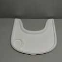High Chair Tray Cover Compatible with Stokke Tripp Trapp Chair with Cup Holder - Smooth Surface and Strong Suction - Made with Food-Safe Plastic (BPA BPS BPF Lead Phthalate Free) - White