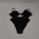Blooming Jelly Womens One Piece Swimsuit Tummy Control Bathing Suit Sexy Flattering Cheeky High Cut Out Cute Ladies Swimwear (Small, Black)