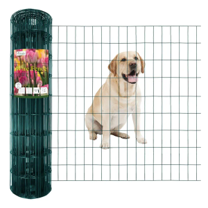 Green PVC Coated Welded Wire Fence 36 Inch x 50 Foot, 2 Inch x 4 Inch 14GA, Garden Border Fencing Roll Vinyl Coating Metal Wire Mesh Hardware Cloth for Yard Vegetable Plant Protection