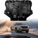 Mud Flaps Engine Guards for Ford Escape 2013 2014 2015 2016 2017 2018 2019 Front Engine Splash Shield Guards Suitable for Escape Under Engine Cover Directly Replace Original One Black