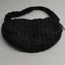 Juoxeepy Quilted Tote Bag Large Carryall Puffer Shoulder Bag Lightweight Padding Hobo Bag (Black)