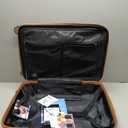 Flight Knight 24x16x10 Expandable Carry On Suitcase Hard side TSA Lock USB C Lightweight Luggage Silent Double Spinner Wheels Maximum Overhead Carry-On Bag For Virgin South West Approved Black/Tan