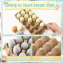 Beeveer 60 Pcs Pastel Easter Speckled Eggs 2.4 in Plastic Speckled Eggs with Pulp Cartons Vase Filler Bowl Basket for DIY Spring Easter Rustic Decor DIY Game Kitchen Craft Adornment(Classic Colors)