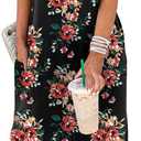 ANRABESS Women Summer Maxi Dress Beach Vacation Sundress Sleeveless Casual Loose Shirt Dresses 2026 Travel Outfits (Black, M)