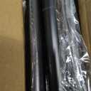 Shower Curtain Rod Adjustable 43-78 inch, 1"Diameter Spring Tension Curtain Rod No Drill, Anti-Rust Non-Slip Shower Rod, Black Shower Curtain Rod for Bathroom Tension