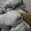 Queen Comforter Set 7 Pieces, Dark Green, Reversible Sage Green, Queen Bedding Sets, Soft Bed in a Bag Queen with Comforter, Sheets, Pillowcases & Shams, All Seasons Boho Bed Set