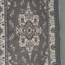 Antep Rugs Alfombras Oriental Traditional 2x4 Non-Skid (Non-Slip) Low Profile Pile Rubber Backing Kitchen Area Rugs (Gray, 2'3" x 4')